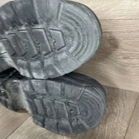 Brahmas Boots Mens 9.5 Work Or Outdoor Leather Brown Shoes Province Steel Toe - Picture 11 of 15